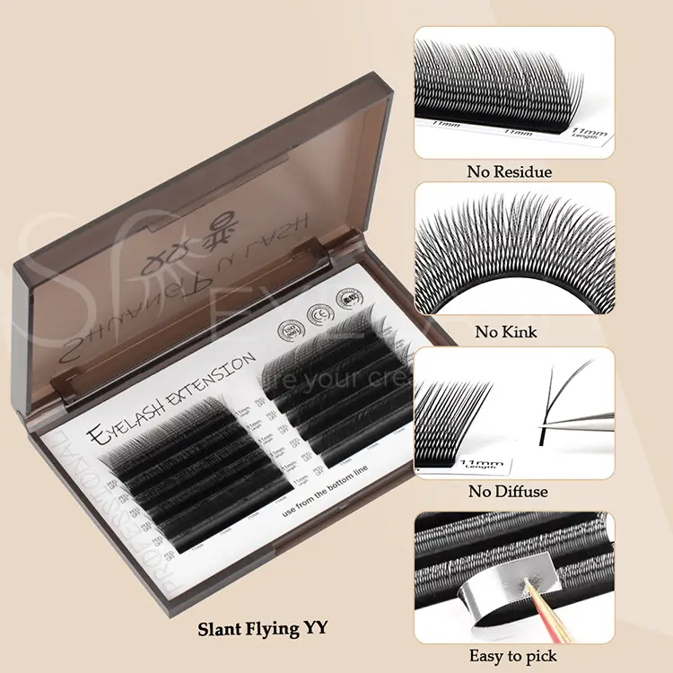 Slant Fly Yy Shape Lashes